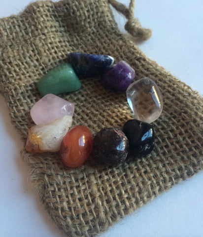 TUMBLED GEMSTONES - Chakra 9-Stone Set